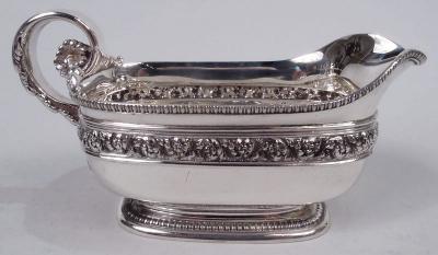  Tiffany Co Pair of Antique Tiffany Victorian Classical Sterling Silver Sauceboats