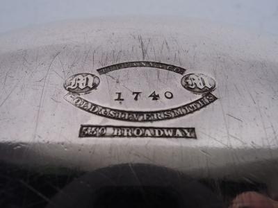  Tiffany Co Pair of Early Tiffany Etruscan Sterling Silver Covered Serving Dishes