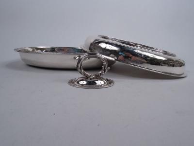  Tiffany Co Pair of Early Tiffany Etruscan Sterling Silver Covered Serving Dishes