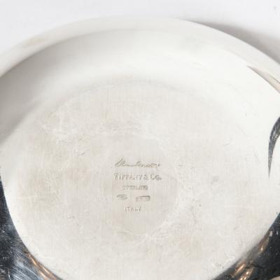  Tiffany Co Pair of Modernist Sterling Candle Holders by Elsa Peretti for Tiffany Co 