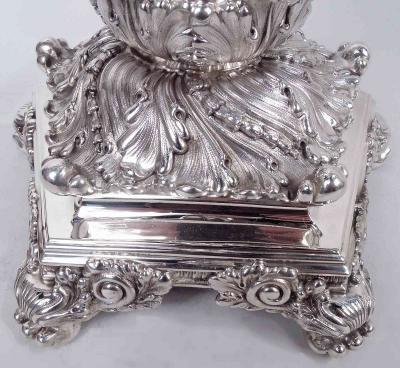  Tiffany Co Pair of Sumptuous Tiffany Victorian Classical 5 Light Candelabra