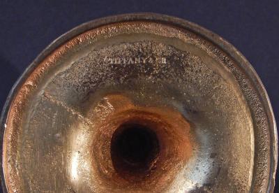  Tiffany Co Pair of Thistle Goblets by Tiffany Bronze 