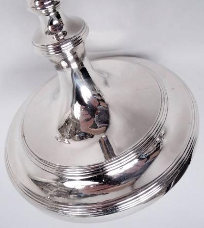  Tiffany Co Pair of Tiffany Edwardian Classical Sterling Silver Candlesticks