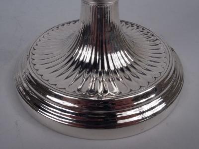  Tiffany Co Pair of Tiffany English Neoclassical Sterling Silver Candlesticks