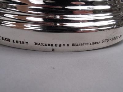  Tiffany Co Pair of Tiffany English Neoclassical Sterling Silver Candlesticks