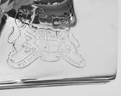  Tiffany Co Pair of Tiffany Modern Georgian Sterling Silver Candlesticks