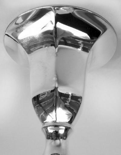  Tiffany Co Pair of Tiffany Modern Georgian Sterling Silver Candlesticks