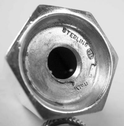  Tiffany Co Pair of Tiffany Retro Deco Sterling Silver Salt Pepper Shakers