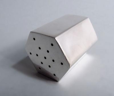  Tiffany Co Pair of Tiffany Retro Deco Sterling Silver Salt Pepper Shakers