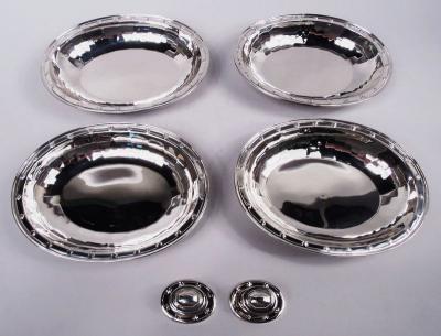  Tiffany Co Pair of Tiffany Saint Dunstan Sterling Silver Covered Vegetable Dishes
