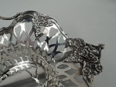  Tiffany Co Pretty Antique Tiffany American Edwardian Sterling Silver Basket