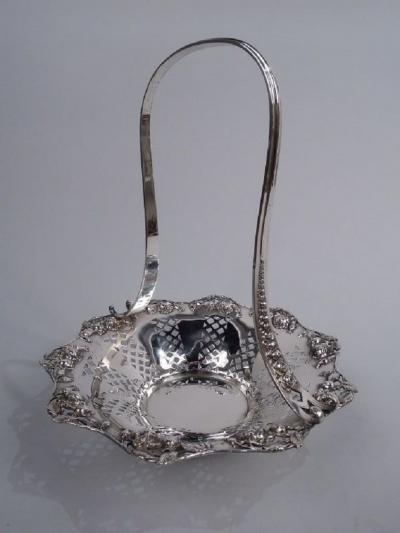  Tiffany Co Pretty Edwardian Sterling Silver Rosebud Basket by Tiffany