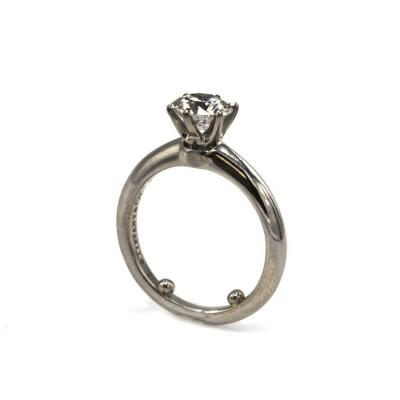  Tiffany Co ROUND DIAMOND D COLOR SI1 CLARITY GIA SET IN A PLATINUM TIFFANY CO SOLITAIRE