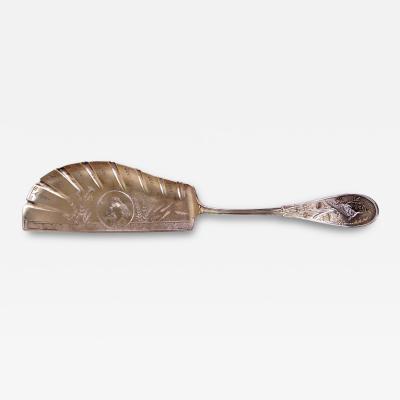  Tiffany Co Rare Antique Tiffany Japanese Sterling Silver Fish Slice