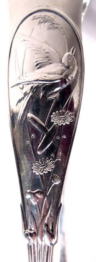  Tiffany Co Rare Tiffany Japanese Sterling Silver Asparagus Tongs