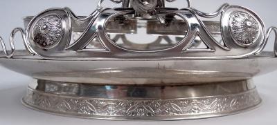  Tiffany Co Rare Tiffany Sterling Silver Decanter Set in Historic Japanese Pattern