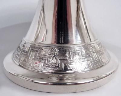  Tiffany Co Rare Tiffany Sterling Silver Footed Bowl in Historic Japanese Pattern