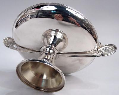  Tiffany Co Rare Tiffany Sterling Silver Footed Bowl in Historic Japanese Pattern