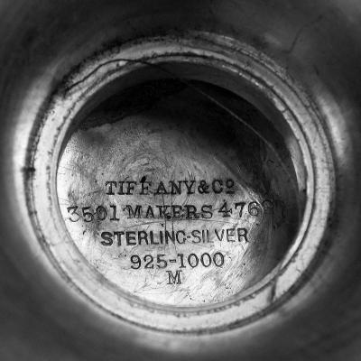  Tiffany Co Rare Tiffany Sterling Silver Footed Bowl in Historic Japanese Pattern