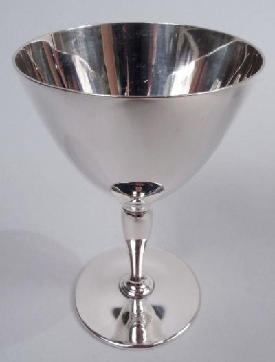  Tiffany Co Set of 10 Tiffany American Art Deco Sterling Silver Cocktail Cups