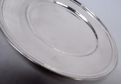  Tiffany Co Set of 10 Tiffany Modern Sterling Silver Bread Butter Plates