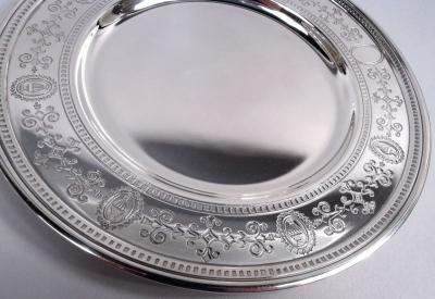  Tiffany Co Set of 12 Tiffany Hamilton Sterling Silver Bread Butters Plates