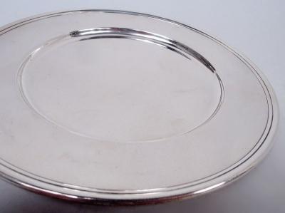  Tiffany Co Set of 12 Tiffany Modern Sterling Silver Bread Butter Plates
