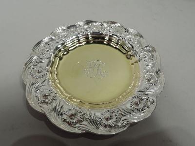 Tiffany Co Set of 3 Tiffany Chrysanthemum Sterling Silver Butter Pats
