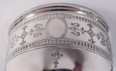 Tiffany Co Set of 4 Tiffany Hamilton Engraved Sterling Silver Goblets