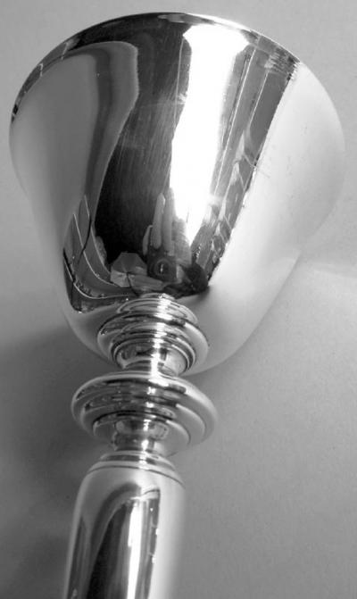  Tiffany Co Set of 6 Tiffany American Art Deco Unusually Tall Cocktail Cups