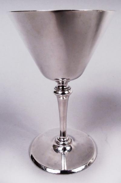  Tiffany Co Set of 8 Antique Tiffany Art Deco Sterling Silver Cocktail Cups