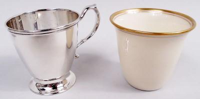  Tiffany Co Set of 8 Tiffany Edwardian Demitasse Coffee Holders Lenox Liners