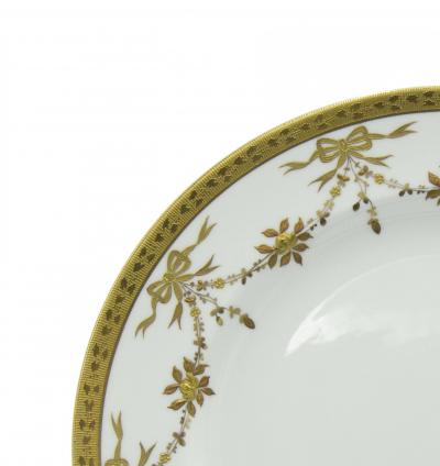  Tiffany Co Set of English Victorian Tiffany Porcelain Dinner Plates