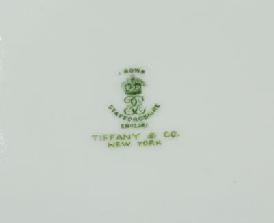  Tiffany Co Set of English Victorian Tiffany Porcelain Dinner Plates