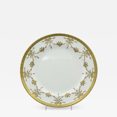  Tiffany Co Set of English Victorian Tiffany Porcelain Dinner Plates