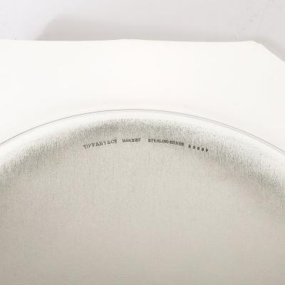  Tiffany Co Set of Twelve Tiffany Co Sterling Silver Bamboo Pattern Charger Dinner Plates