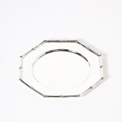  Tiffany Co Set of Twelve Tiffany Co Sterling Silver Bamboo Pattern Charger Dinner Plates