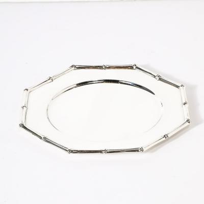  Tiffany Co Set of Twelve Tiffany Co Sterling Silver Bamboo Pattern Charger Dinner Plates