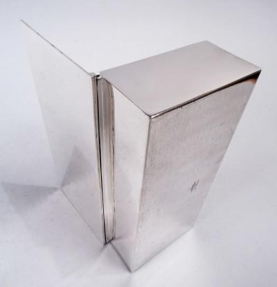  Tiffany Co Smart Modern American Sterling Silver Desk Box by Tiffany