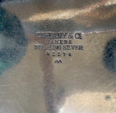  Tiffany Co Sterling Silver Tray in Leaf Form by Tiffany Co 