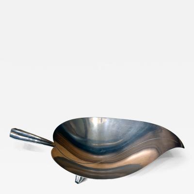  Tiffany Co Sterling Silver Tray in Leaf Form by Tiffany Co 