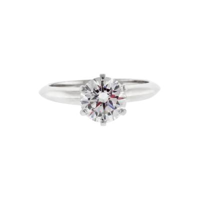  Tiffany Co TIFFANY CO 1 37 CARAT DIAMOND KNIFE EDGE ENGAGEMENT RING