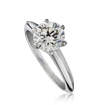  Tiffany Co TIFFANY CO 1 46 CARAT ROUND DIAMOND F VS1 GIA RING