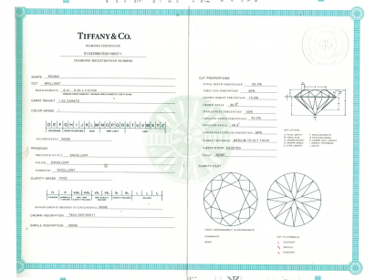 Tiffany Co TIFFANY CO 1 CARAT DIAMOND SOLITAIRE ENGAGEMENT RING