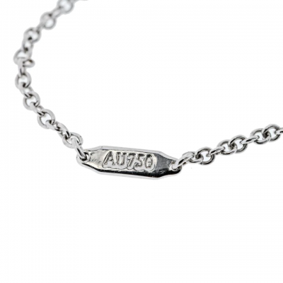  Tiffany Co TIFFANY CO 18K WHITE GOLD DIAMOND PETALS KEY PENDANT