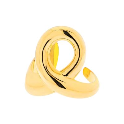  Tiffany Co TIFFANY CO 18K YELLOW GOLD 1982 SPAIN PERETTI OPEN KNOT CUFF BRACELET