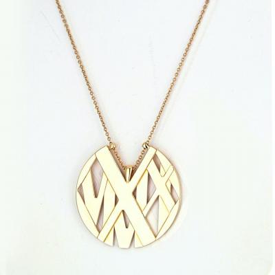  Tiffany Co TIFFANY CO 18K YELLOW GOLD ATLAS LARGE MODEL NECKLACE