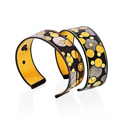  Tiffany Co TIFFANY CO DAMASCENE ANGELA CUMMINGS SET OF TWO CUFF BRACELET