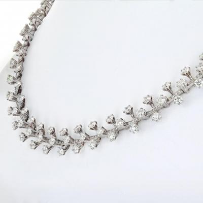  Tiffany Co TIFFANY CO PLATINUM 20 CARAT DIAMOND NECKLACE