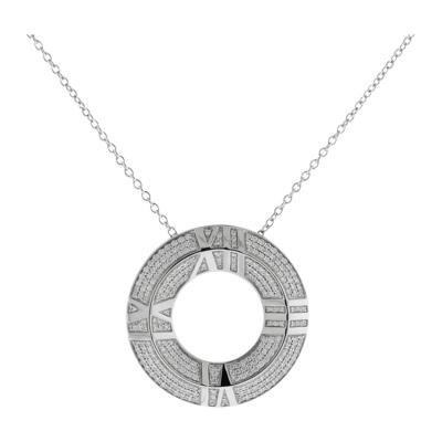  Tiffany Co TIFFANY CO S ATLAS X CLOSED CIRCLE PENDANT WITH PAVE DIAMONDS